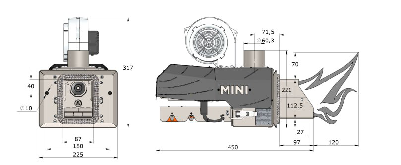 Пеллетная горелка KOTLOV XO MINI 10