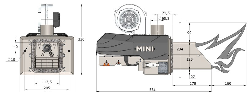 Пеллетная горелка KOTLOV XO MINI 15